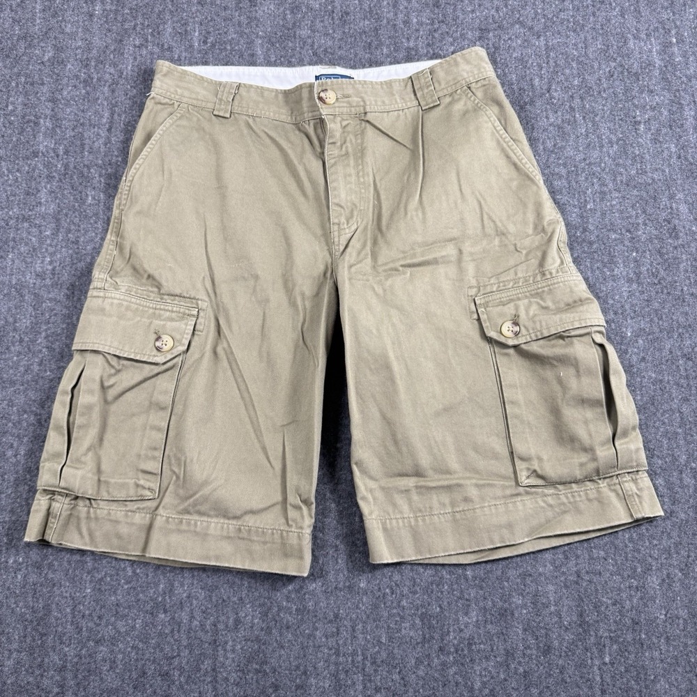 Polo Ralph Lauren Boy's Cargo Shorts Size 18 Olive Khaki Cotton Utility